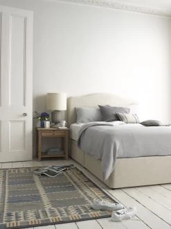 Double Luna Headboard In Thatch House Fabric