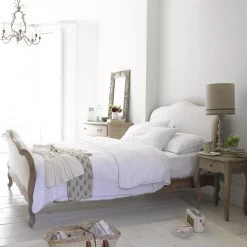 Double Antoinette Bed In Natural Cotton Linen Mix -furniture 131917 beant corrected 1