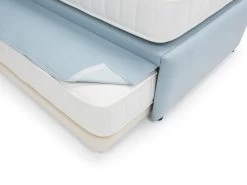 Single Friends Trundle Bed In Thatch House Fabric -furniture 238406 friends spare mattress guest bed base detail