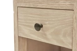 Amity Side Table -furniture 259913 amity bleached oak bedside handle detail
