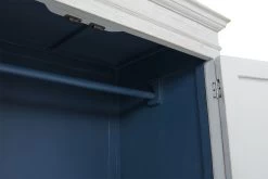 Flutterby Wardrobe In White, Inky Blue -furniture 260973 flutterby inky blue inside wardrobe detail