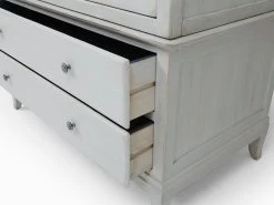 Flutterby Wardrobe In White, Inky Blue -furniture 260982 flutterby wardrobe draw detail