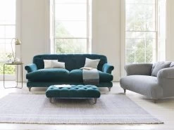 Large Truffle Sofa In French Blue Brushed Cotton -furniture 261656 truffle deep seated button back sofa 1