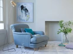 Pudding Armchair In Thatch House Fabric