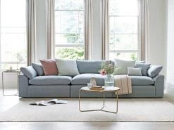 Medium Cuddlemuffin Modular Sofa In Thatch House Fabric