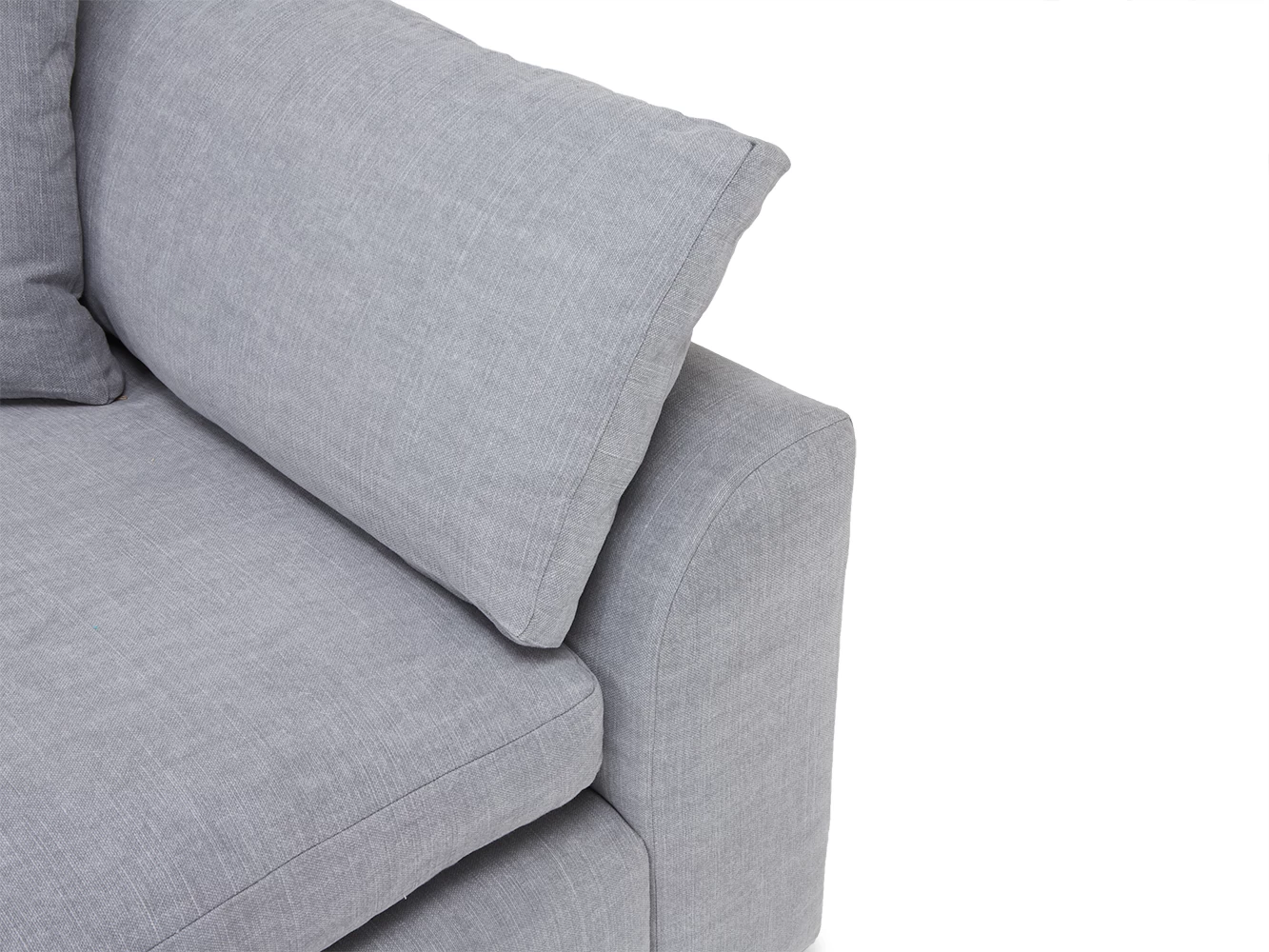 Medium Right Hand Chaise Cuddlemuffin Modular Chaise Sofa In Thatch House Fabric 3 Medium Right Hand Chaise Cuddlemuffin Modular Chaise Sofa In Thatch House Fabric - Image 3