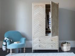 Super Flapper Wardrobe In Light Oak