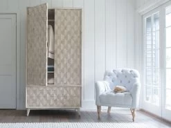 Reader Armchair In Thatch House Fabric -furniture 301154 big orinoco wooden patterned wardrobe