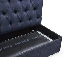 Single Bed In A Button In Thatch House Fabric 18 Single Bed In A Button In Thatch House Fabric -furniture 302374 bed in a button sofa bed foostool open detail