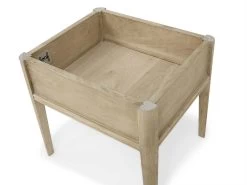 Lippy -furniture 309471 lippy oak dressing table stool with hidden storage