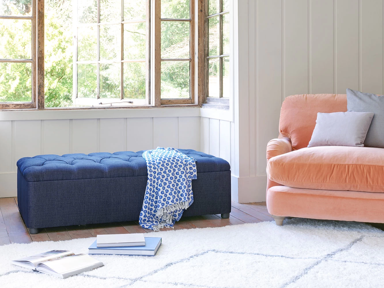 Jonesy Love Seat In Thatch House Fabric 2 Jonesy Love Seat In Thatch House Fabric - Image 2