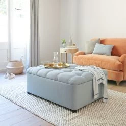 Jonesy Love Seat In Thatch House Fabric