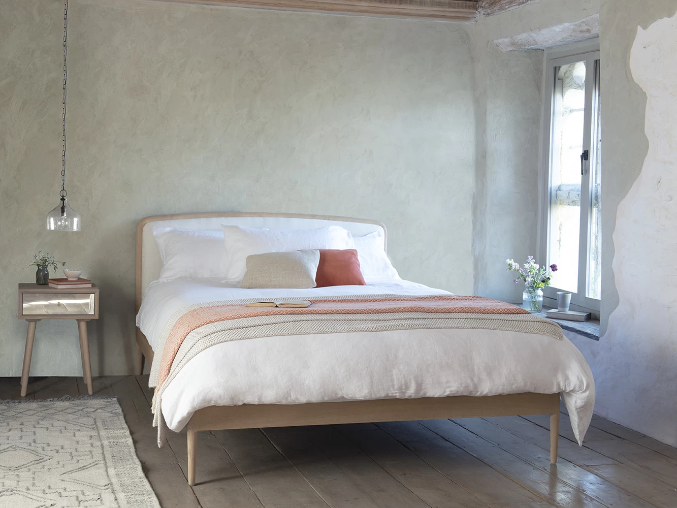 Superking Smoothie Bed In Natural Cotton Linen Mix 7 Superking Smoothie Bed In Natural Cotton Linen Mix - Image 7