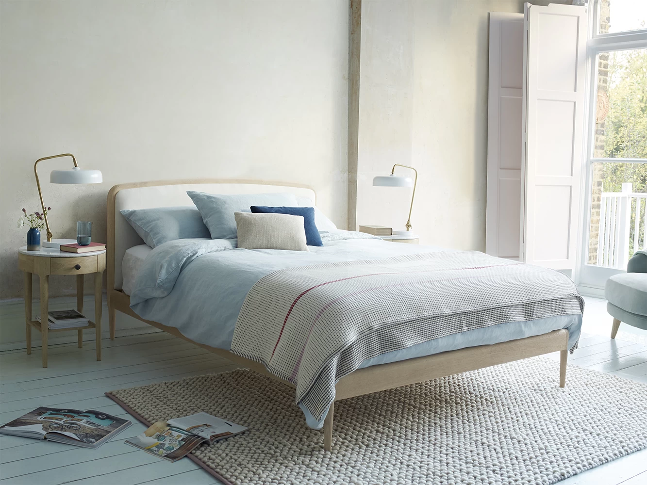 Superking Smoothie Bed In Natural Cotton Linen Mix 8 Superking Smoothie Bed In Natural Cotton Linen Mix - Image 8