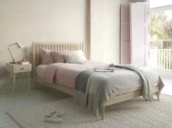 Double Spindle In Light Oak -furniture 367126 spindle wooden bed 1