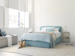 Double Cookie Headboard In Thatch House Fabric