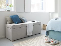 Eton Mess Ottoman In Thatch House Fabric