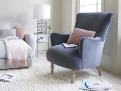 Gramps Armchair In Thatch House Fabric