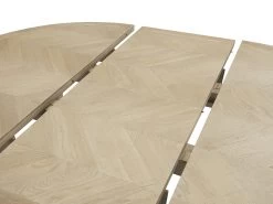 Parquet Pie In Light Oak -furniture 386632 parquet pie extendable handmade wooden table