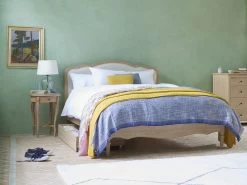 Double Mirabelle Bed In Natural Cotton Linen Mix -furniture 394492 mirabelle wooden bed frame bed 1