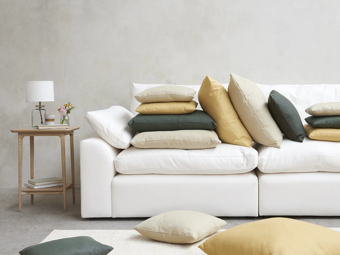 Medium Cuddlemuffin Modular Sofa In Thatch House Fabric 2 Medium Cuddlemuffin Modular Sofa In Thatch House Fabric - Image 2