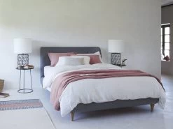 Double Puffball Bed In Thatch House Fabric