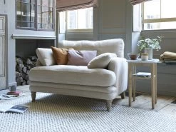 Squisharoo Love Seat In Thatch House Fabric