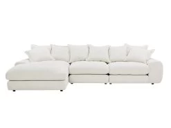 Large Left Hand Wodge Modular Chaise Sofa In Thatch House Fabric -furniture 445096 mod wod xl cha 01