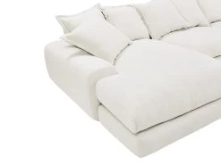 Large Left Hand Wodge Modular Chaise Sofa In Thatch House Fabric -furniture 445103 mod wod xl cha 14