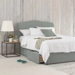 Kingsize Tight Space Storage Bed In Drenched Dog Brushed Cotton -furniture 45330 be frt 9152 1