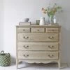 Large Audrie Chest Of Drawers In Weathered Oak