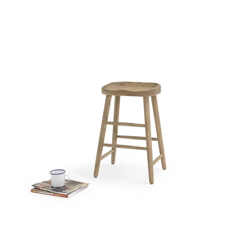 Bumble Stools In Light Oak 3 Bumble Stools In Light Oak - Image 3