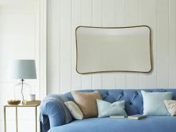 Florin Medium -furniture 461159 middle brass curved wall mirror