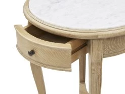 Bella In Marble Side Table -furniture 461175 bella marble top side table drawer detail