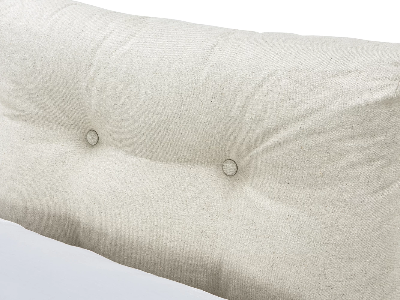 Double Noggin Bed In Natural Linen 8 Double Noggin Bed In Natural Linen - Image 8