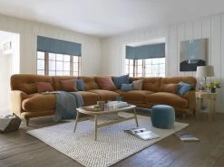 Large Left Hand Sugar Bum Corner Sofa In Thatch House Fabric -furniture 484881 sugar bum corner sofa even sided