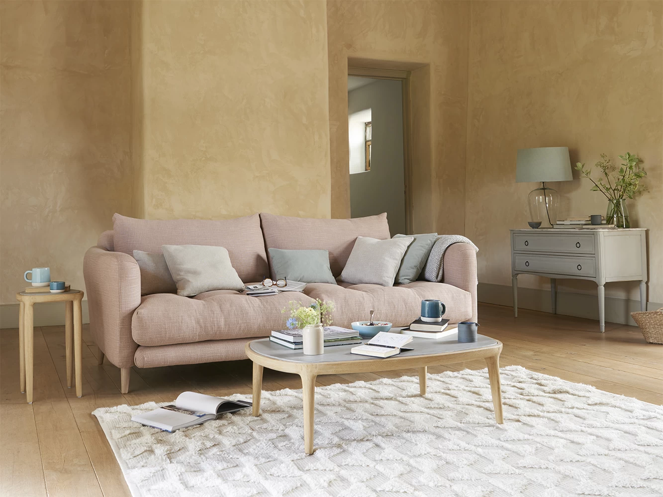 Extra Large Banoffee Sofa In Poached Pear Clever Laundered Linen 7 Extra Large Banoffee Sofa In Poached Pear Clever Laundered Linen - Image 7