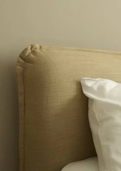 Double Pillow Talker Bed In Thatch House Fabric 11 Double Pillow Talker Bed In Thatch House Fabric -furniture 503278 pillow talker headboard close detail