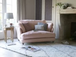 Smithy Love Seat In Thatch House Fabric