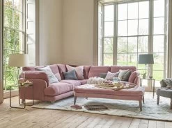 Even Sided Smithy Corner Sofa In Dried Rose Clever Laundered Linen -furniture 507441 smithy corner sofa in pudding pink clever vintage linen 2