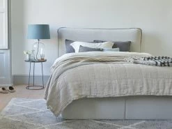 Double Pillow Talker Headboard In Thatch House Fabric