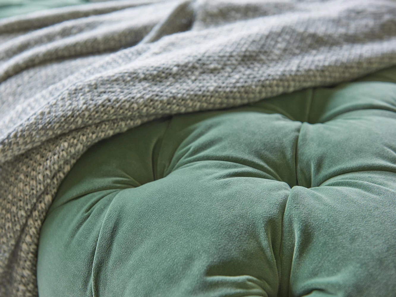 Extra Large Rectangle Squish-A-Lazy Footstool In Thatch House Fabric 2 Extra Large Rectangle Squish-A-Lazy Footstool In Thatch House Fabric - Image 2