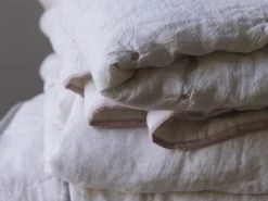 Dotty Quilt In Ochre -furniture 507818 dotty quilt stack close 2