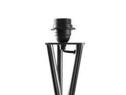 Hat Trick In Blackened Bronze With A Marmalade Clever Vintage Linen Shade -furniture 509073 hat trick floor lamp metal neck detail bb 72 9