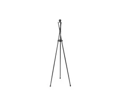 Hat Trick In Blackened Bronze With A Pear Drop Clever Vintage Linen Shade -furniture 509074 hat trick floor lamp straight without shade bb 72 8