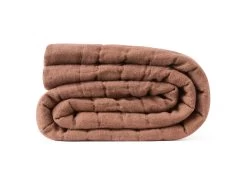 Easy Squish Linen Quilt In Terracotta Linen -furniture 509149 linen throw terracotta straight copy