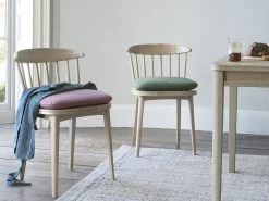 Soft Scoop Seat Pad In Butter Drip Clever Vintage Linen -furniture 509405 drummer chair 23543 web crop 7