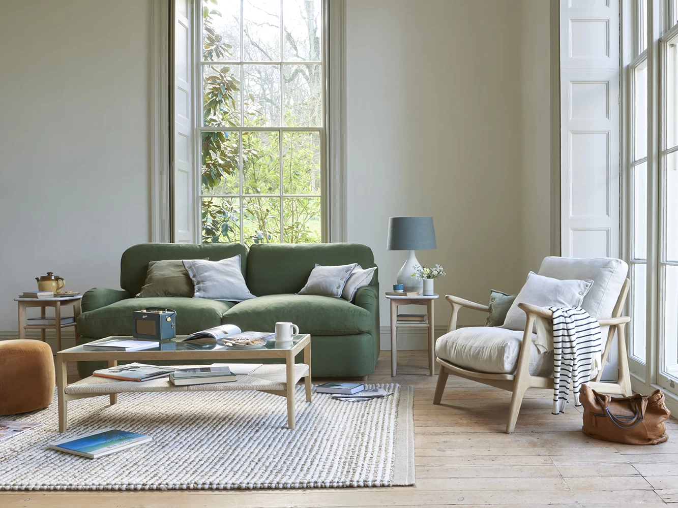 NEW Jonesy Sofa Bed Large In Thatch House Fabric 1 NEW Jonesy Sofa Bed Large In Thatch House Fabric