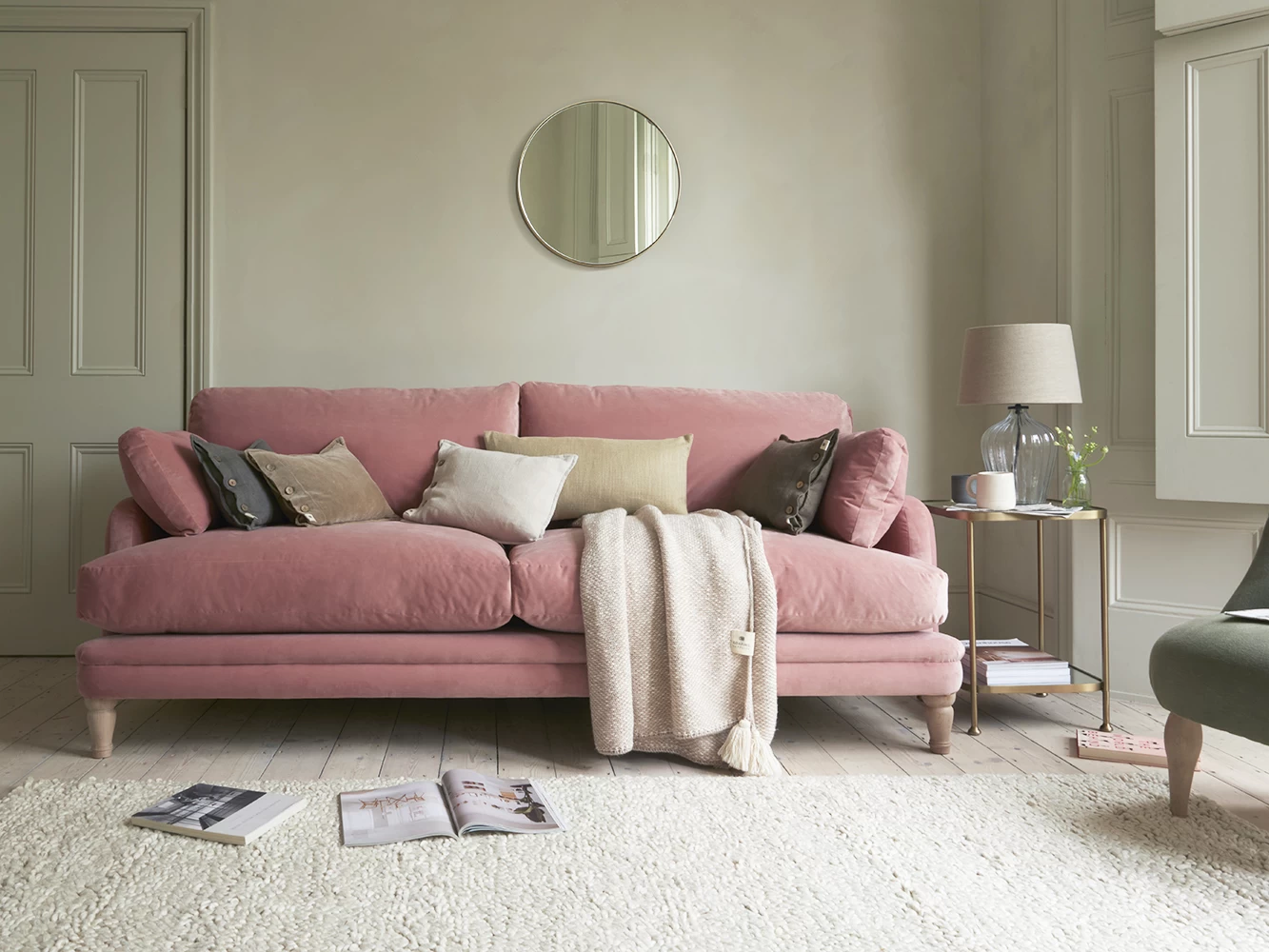 Small Squisharoo Sofa In Cardamom Cake Clever Vintage Linen 7 Small Squisharoo Sofa In Cardamom Cake Clever Vintage Linen - Image 7