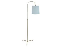 One Size Slam Dunk Floor Lamp In Brass Lamp In Wendy House Clever Vintage Linen With A Wendy House Clever Vintage Linen Shade